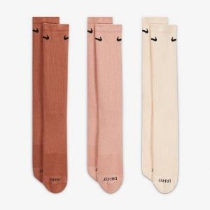 Шкарпетки Nike U Nike EVERYDAY PLUS CUSH CREW бежевий, коричневий Чол